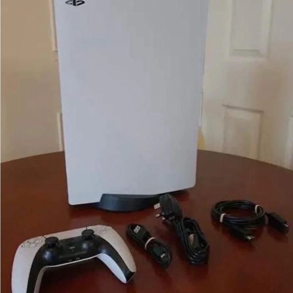 Sony PlayStation Console with Dual Controllers - White